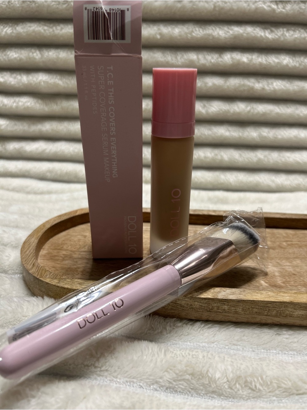 Doll 10 T.C.E This Covers Everything Serum W Peptides Light/Med W/ New Brush